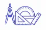 Przybory geometryczne - ilustrativní obrázek